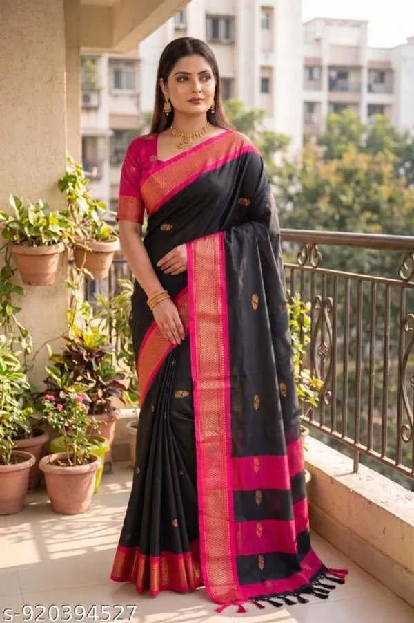 Black_Sico_Silk_Paithani_Zari_Border_Party_Saree_For_Women