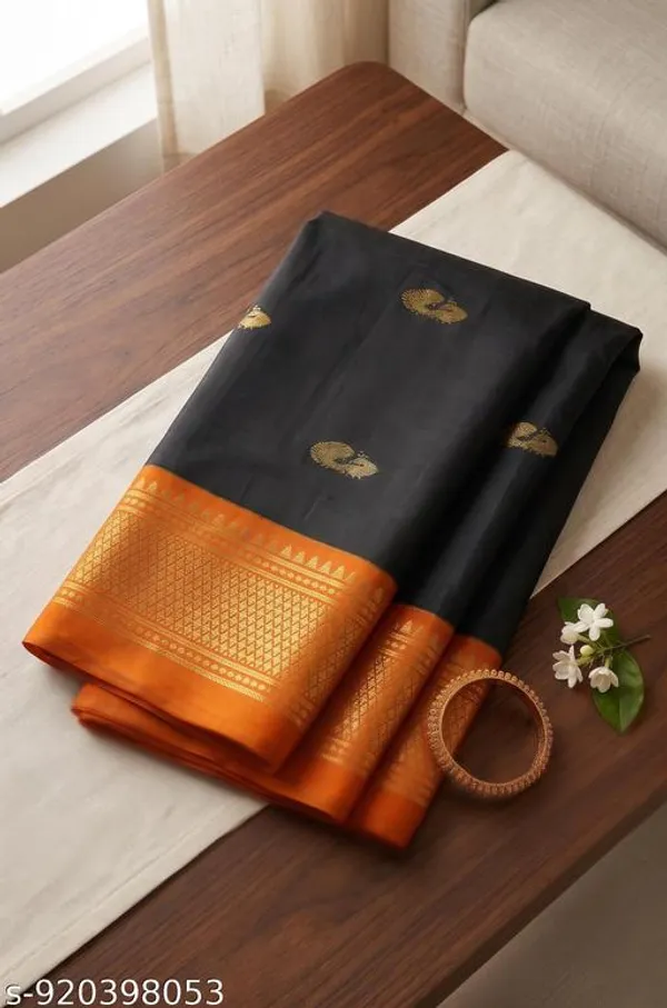 Black_Sico_Silk_Paithani_Zari_Border_Party_Wear_Saree_For_Women
