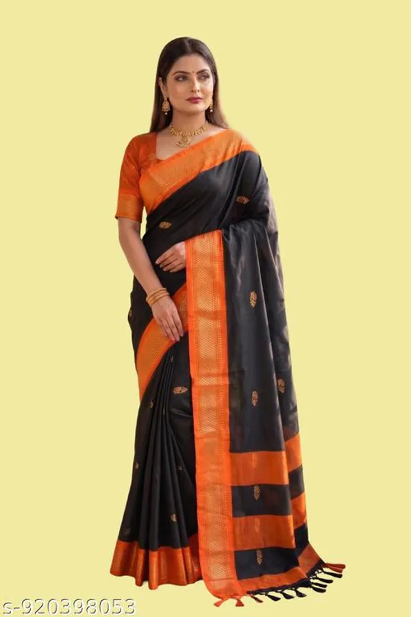 Black_Sico_Silk_Paithani_Zari_Border_Party_Wear_Saree_For_Women