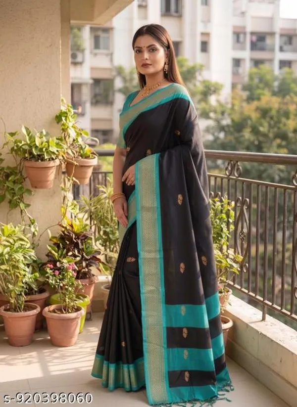 Black_Sico_Silk_Paithani_Zari_Border_Designer_Saree_For_Women