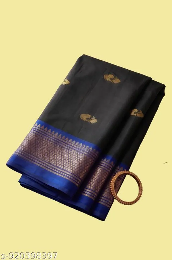 Black_Sico_Silk_Paithani_Party_Wear_Zari_Border_Saree_For_Women