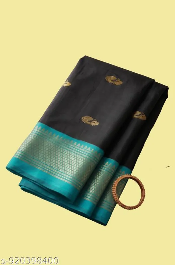 Black_Sico_Silk_Paithani_Zari_Border_Party_Wear_Saree_For_Women