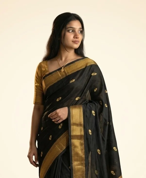 Black_Sico_Silk_Paithani_Gold_Pallu_Festive_Saree_For_Women