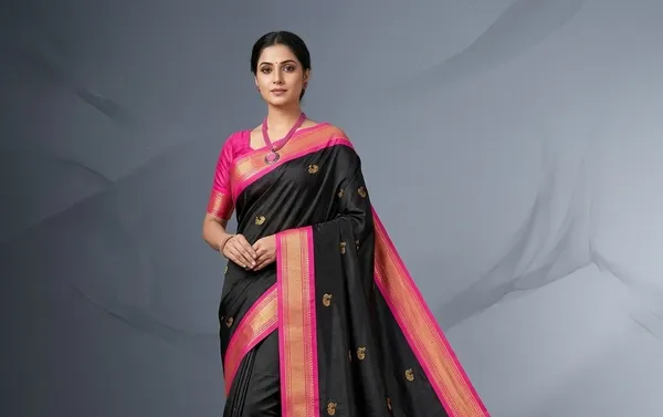 Black_Sico_Silk_Paithani_Zari_Border_Saree_For_Women