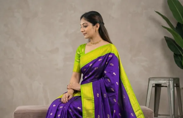 Violet_Sico_Silk_Paithani_Traditional_Pallu_Saree_For_Women