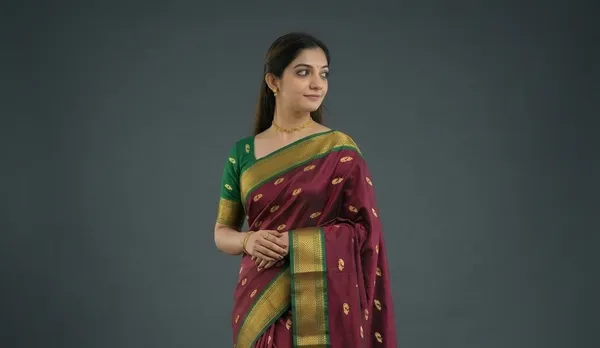 Maroon_Sico_Silk_Paithani_Zari_Border_Party_Saree_For_Women