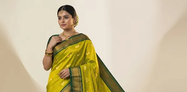 Lime_Sico_Silk_Paithani_Zari_Pallu_Saree_For_Women