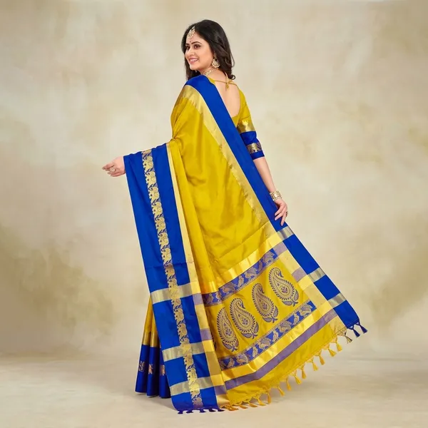 Yellow_Sico_Silk_Paithani_Woven_Saree_For_Women