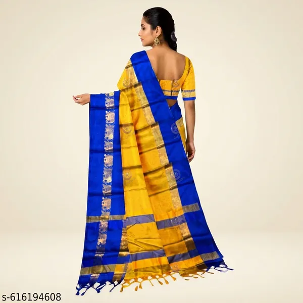 Yellow_Sico_Silk_Paithani_Zari_Border_Traditional_Saree_For_Women