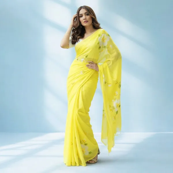 Yellow_Sico_Silk_Floral_Printed_Saree_For_Women