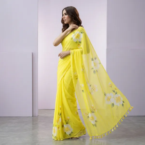 Yellow_Sico_Silk_Floral_Printed_Saree_For_Women