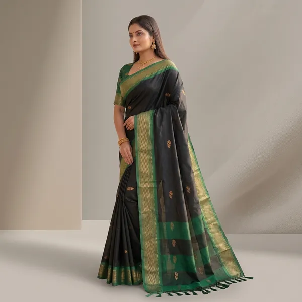 Black_Sico_Silk_Paithani_Zari_Border_Saree_For_Women