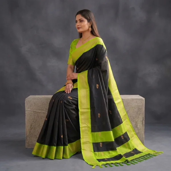 Black_Sico_Silk_Paithani_Zari_Border_Party_Saree_For_Women