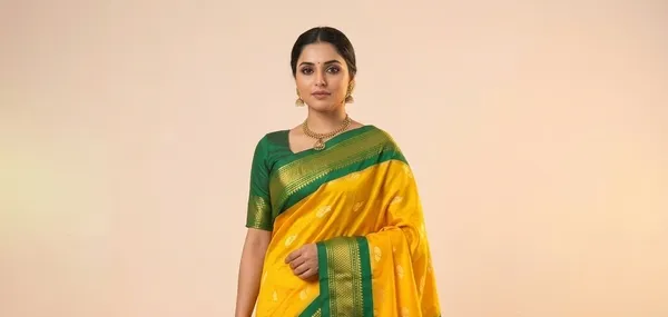 Yellow_Sico_Silk_Paithani_Mango_Motif_Zari_Border_Saree_For_Women
