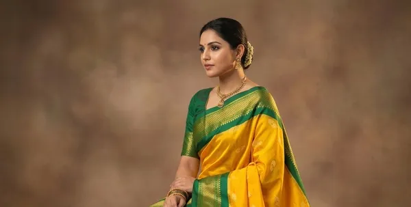 Yellow_Sico_Silk_Paithani_Mango_Motif_Zari_Border_Saree_For_Women