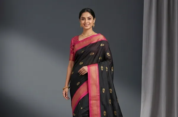 Black_Sico_Silk_Paithani_Zari_Border_Party_Saree_For_Women