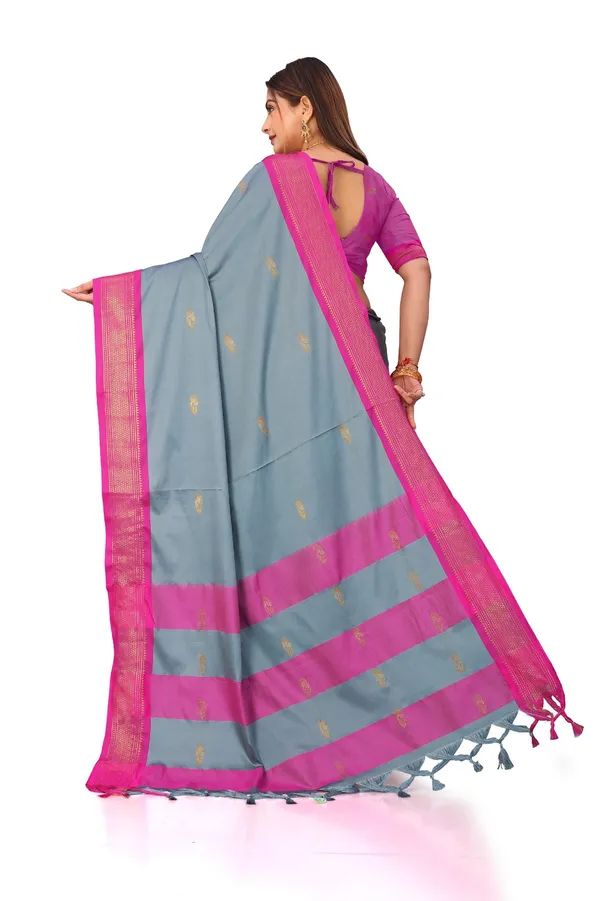 Grey_Sico_Silk_Paithani_Woven_Saree_For_Women