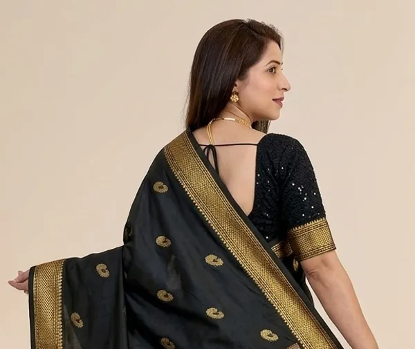 Black_Sico_Silk_Paithani_Zari_Border_Saree_For_Women