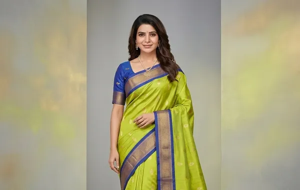 Lime_Sico_Silk_Paithani_Zari_Border_Saree_For_Women