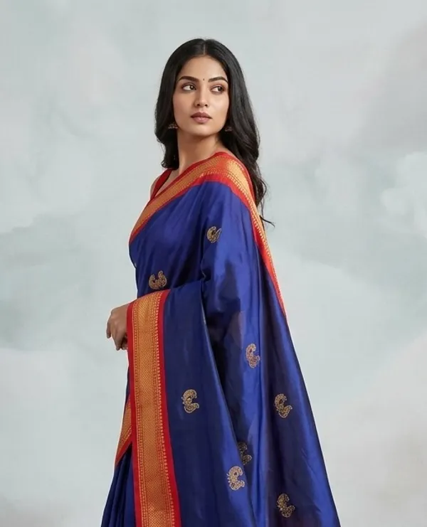 Blue_Sico_Silk_Paithani_Traditional_Saree_For_Women