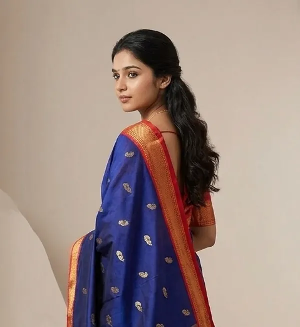 Blue_Sico_Silk_Paithani_Woven_Border_Designer_Pallu_Saree_For_Women