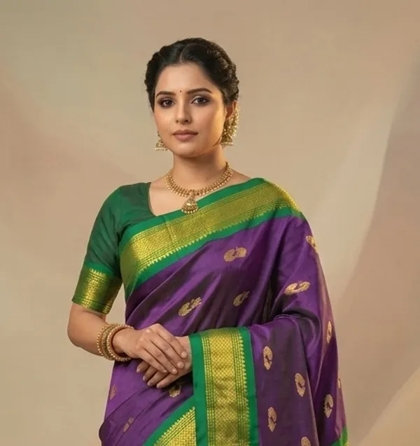 Purple_Sico_Silk_Paithani_Zari_Woven_Saree_For_Women