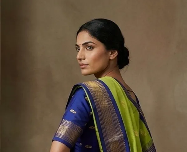 Lime_Sico_Silk_Paithani_Zari_Border_Saree_For_Women