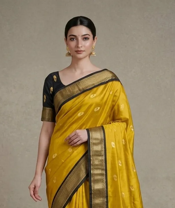 Yellow_Sico_Silk_Paithani_Zari_Woven_Saree_For_Women