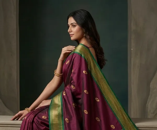 Maroon_Sico_Silk_Paithani_Zari_Border_Pallu_Saree_For_Women