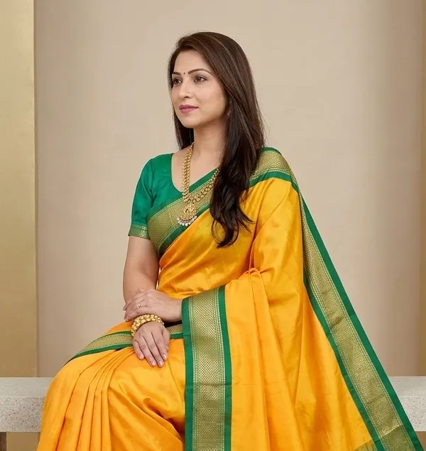 Yellow_Sico_Silk_Paithani_Traditional_Saree_For_Women