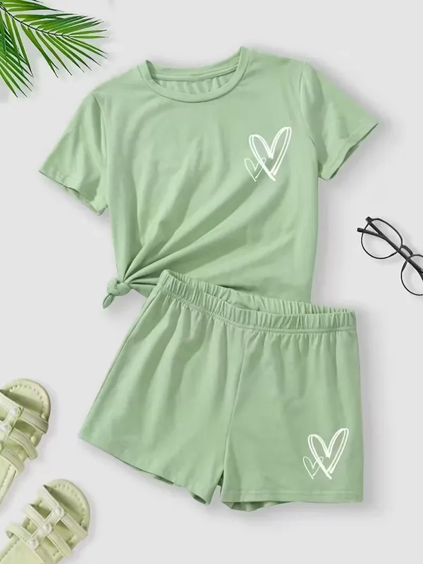 Naazglory_Kids_Nightwear_Boys_And_Girls_Printed_Cotton_Blend_(Light_Green_Pack_Of_1)