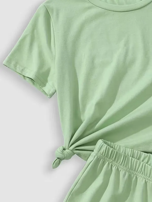 Naazglory_Kids_Nightwear_Boys_And_Girls_Printed_Cotton_Blend_(Light_Green_Pack_Of_1)