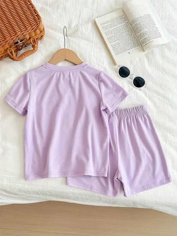 Naazglory_Kids_Nightwear_Boys_And_Girls_Printed_Cotton_Blend_(Purple_Pack_Of_1)