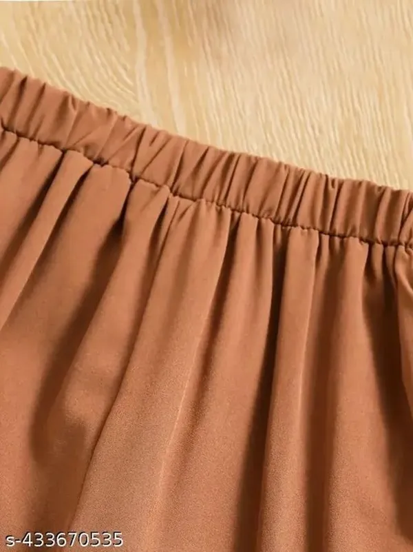 Naazglory_Boys_And_Girls_Party(Festive)_Pant_T-Shirt_(Brown)