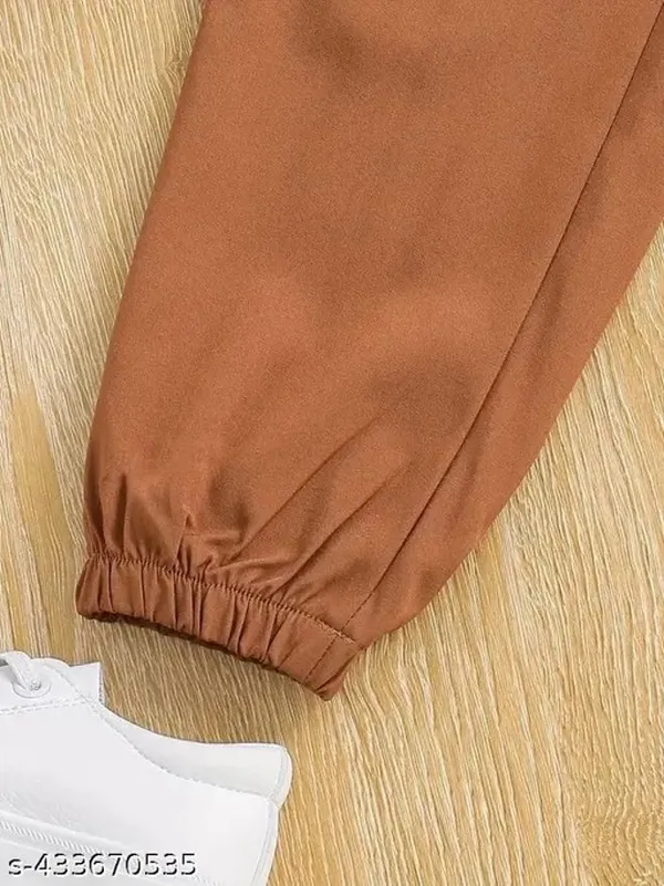 Naazglory_Boys_And_Girls_Party(Festive)_Pant_T-Shirt_(Brown)