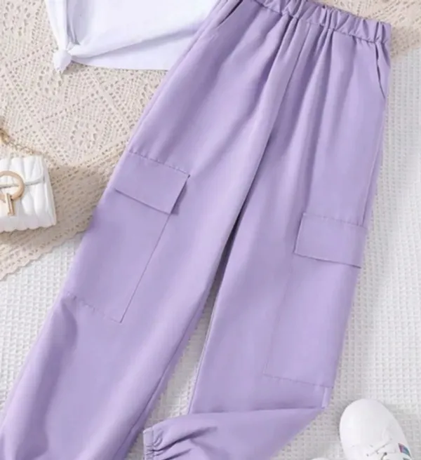 Naazglory_Boys_And_Girls_Party(Festive)_Pant_T-Shirt_(Lavender)