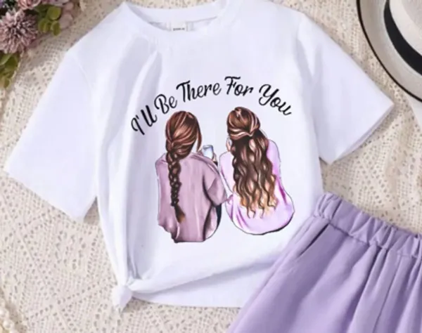Naazglory_Boys_And_Girls_Casual_Pant_T-Shirt_(Lavender)