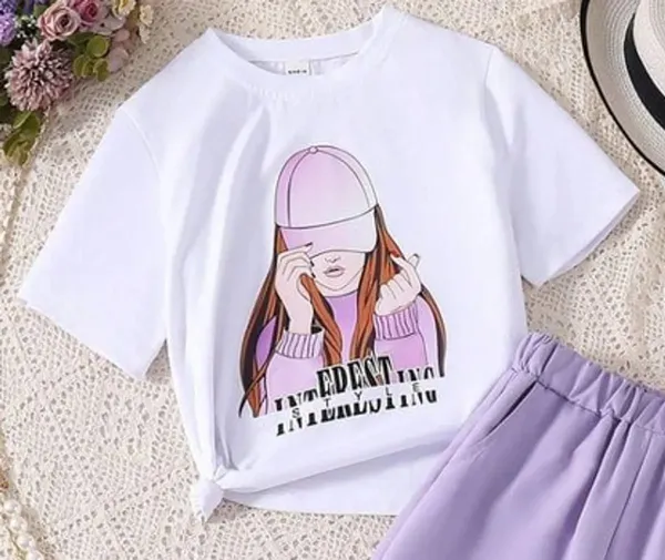 Naazglory_Boys_And_Girls_Casual_Pant_T-Shirt_(Lavender)
