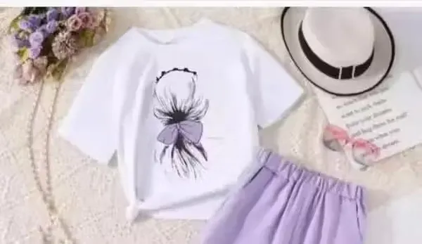 Naazglory_Boys_And_Girls_Casual_Pant_T-Shirt_(Lavenderd)