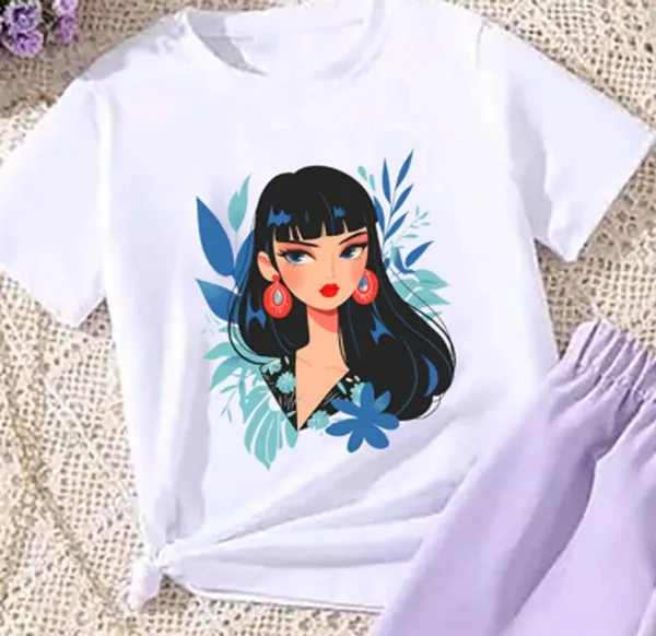 Naazglory_Boys_And_Girls_Casual_Pant_T-Shirt_(Lavender)