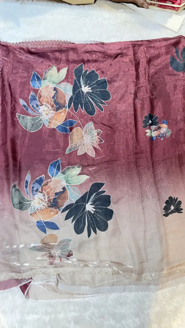 Pink_Floral_Embroidered_Sheer_Saree_With_Lace_Border