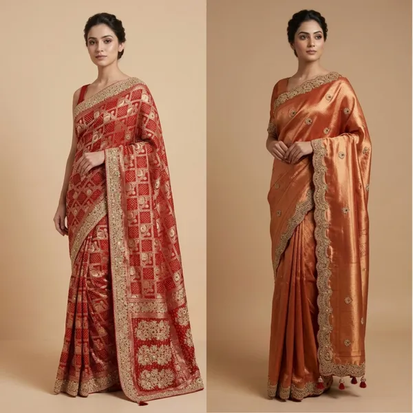 Bridal_Red_Silk_Saree_Duo