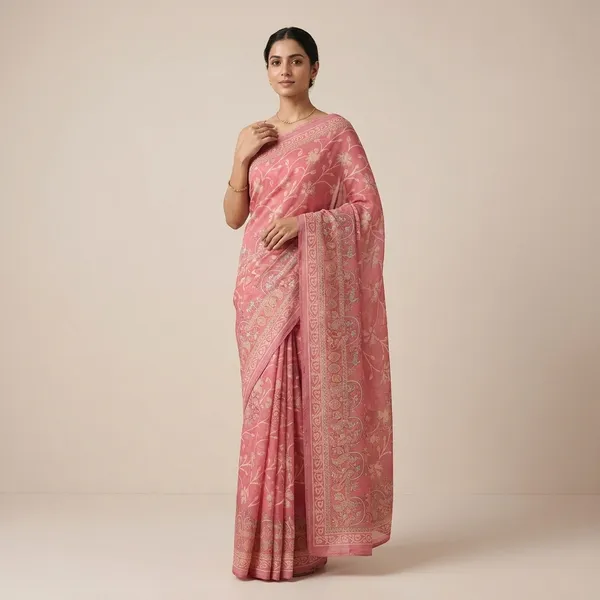 Pink_Floral_Embroidered_Dupatta_For_Women