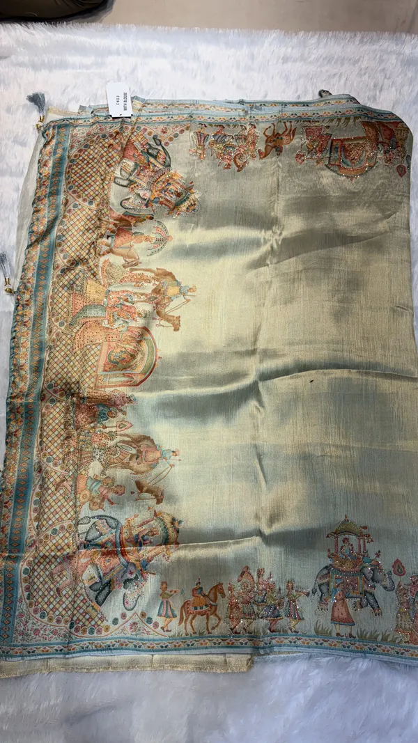 Aqua_Tone_Ethnic_Ensemble_Saree_Combo