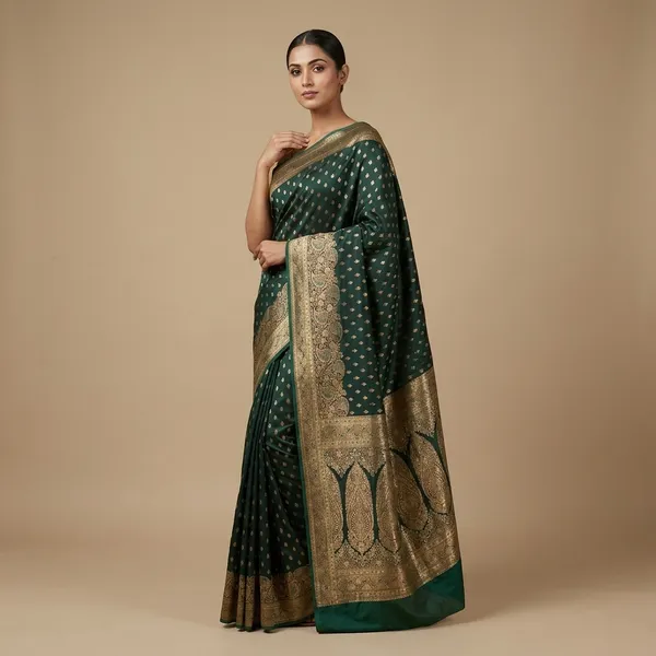 Gold_Zari_Woven_Banarasi_Silk_Saree_For_Women