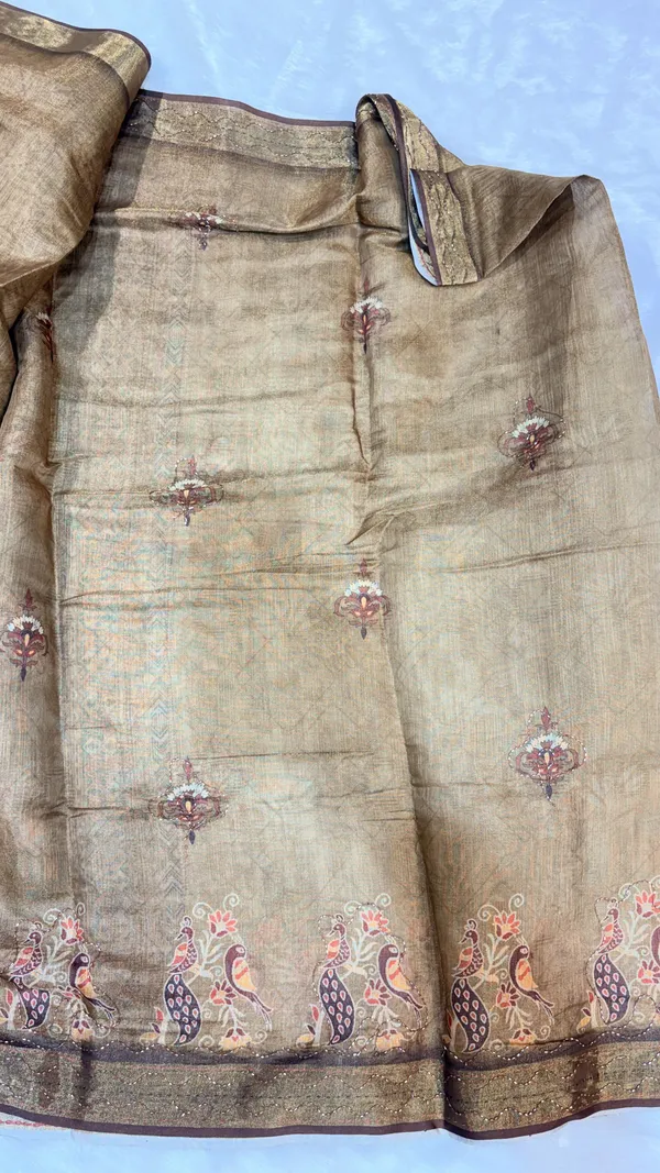 Beige_Embroidered_Silk_Blend_Saree_For_Women
