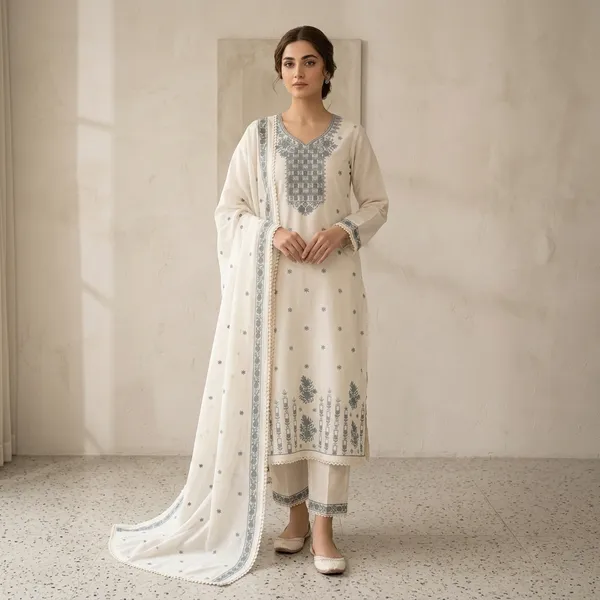 Off-White_Cotton_Straight_Embroidered_Kurti_Set_With_Dupatta_For_Women