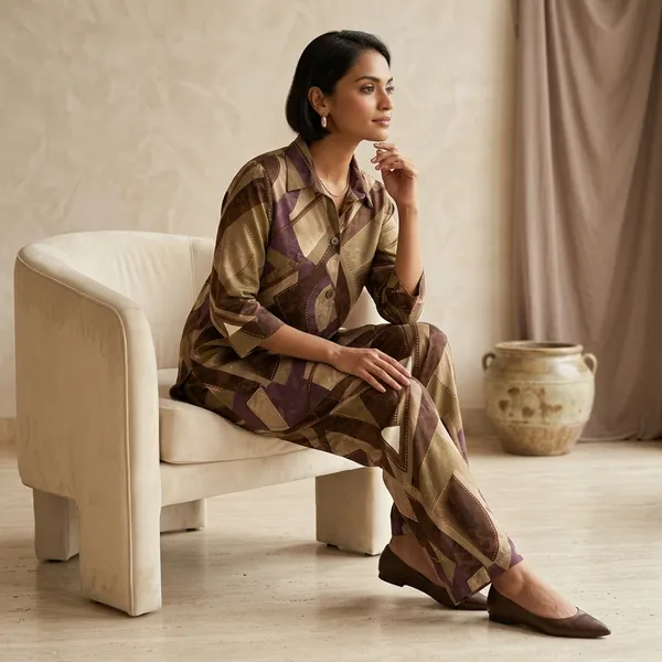 Brown_Rayon_Relaxed_Geometric_Print_Co-Ord_Set_For_Women