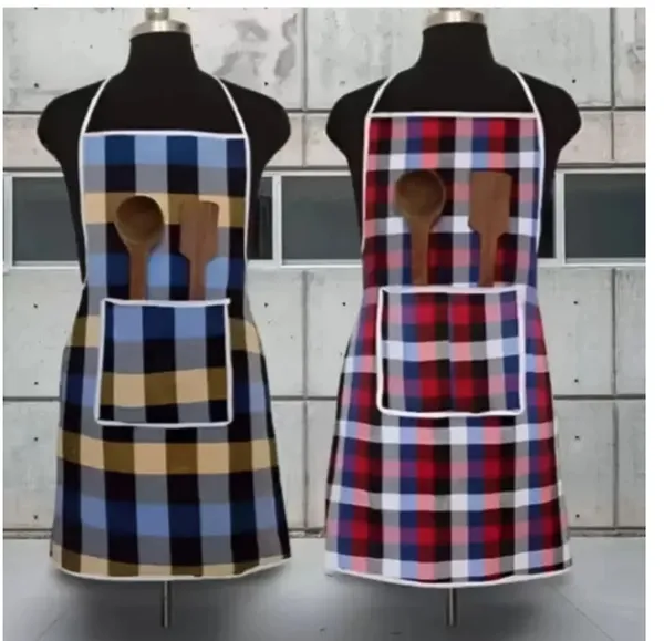 Cotton_Check_Print_Multicolour_Kitchen_Apron_Pack_Of_2