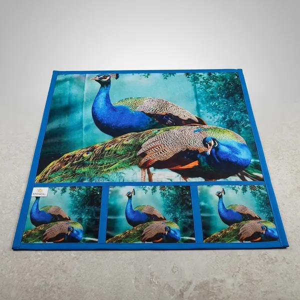 Polyester_Digital_Print_Blue_Fridge_Top_Cover